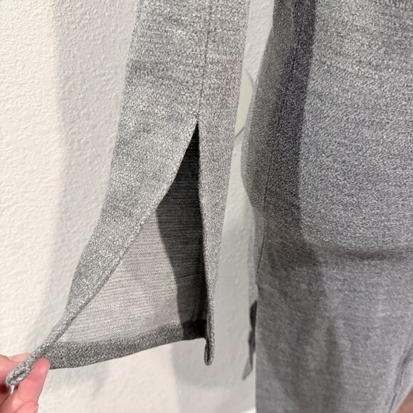 House of Sunny Zip Detail Bardot Sweat Dress Off The Shoulder Stretch Size 6 - Picture 7 of 12